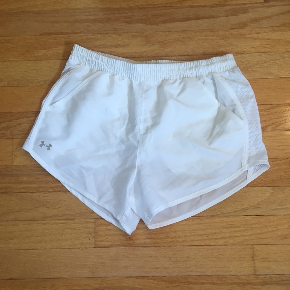 NWOT Under Armour Running Shorts White